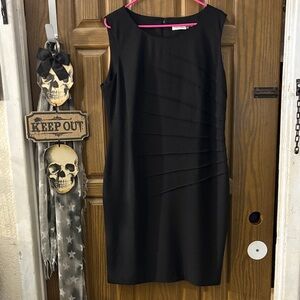 Calvin Klein Elegant Black Midi Dress
